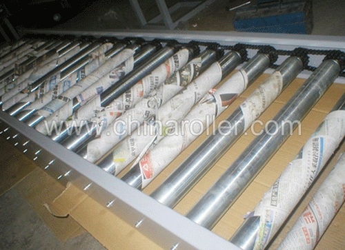 雙排齒鏈輪動力滾筒輸送梯